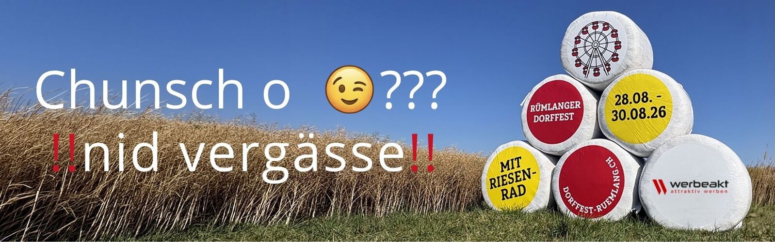 Rümlanger Dorffest 2026 - 28. bis 30. August 2026